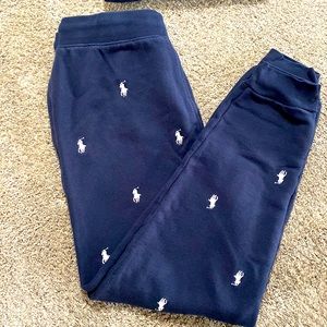 Polo Ralph Lauren Navy Blue Logo Sweater & Sweat Pants Boys XL Size: 14-16.